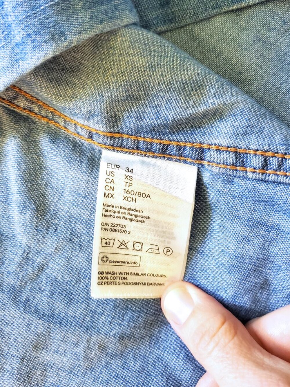 Denim Button-up Top - Picture 11 of 12